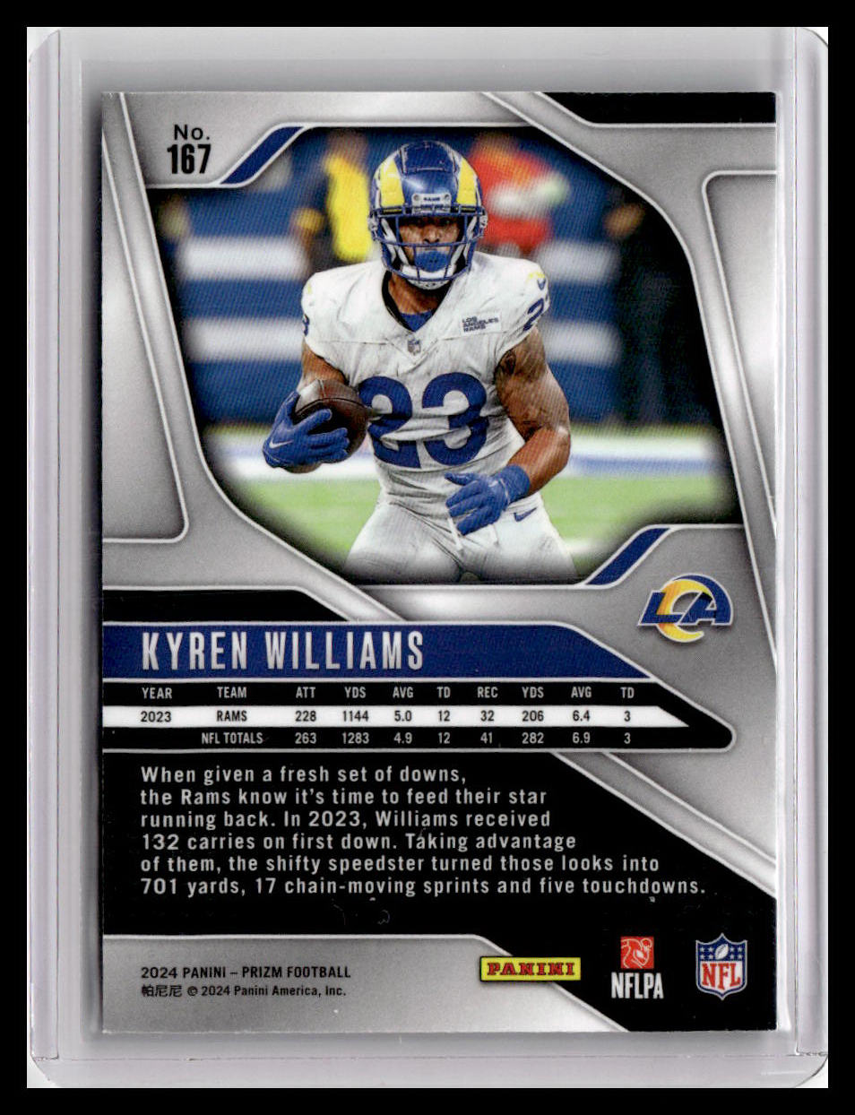 2024 Panini Prizm #167 Kyren Williams