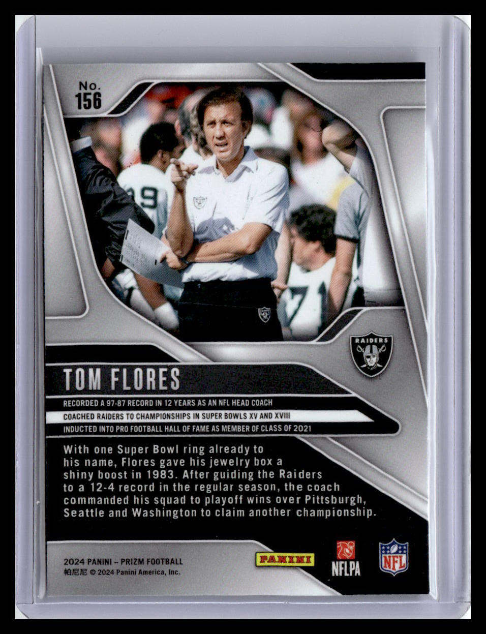 2024 Panini Prizm #156 Tom Flores