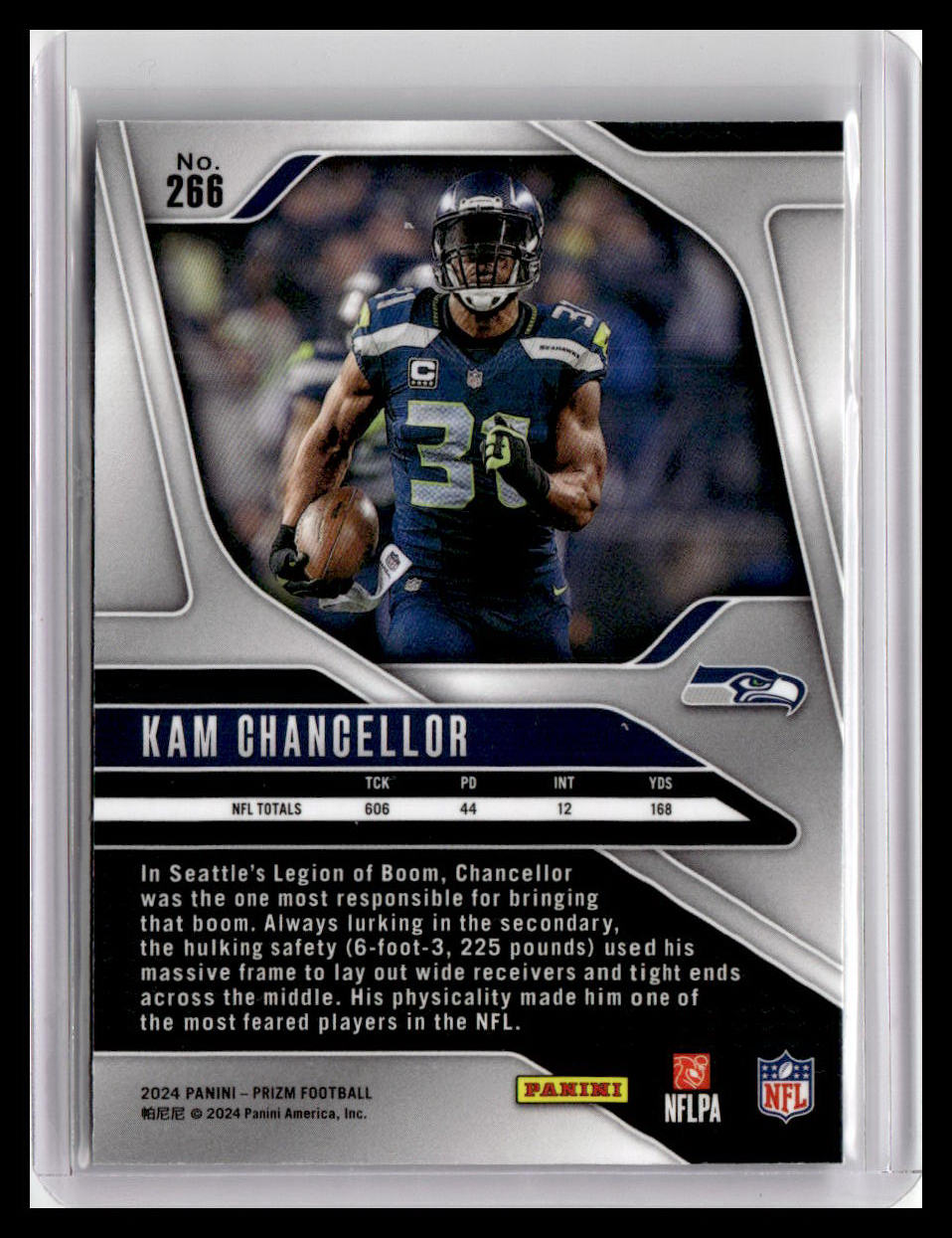 2024 Panini Prizm #266 Kam Chancellor