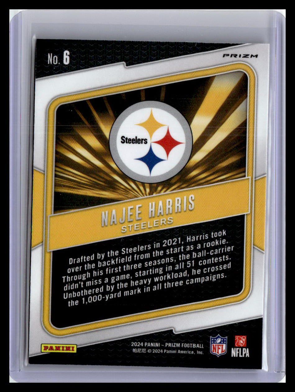 2024 Panini Prizm #6 Najee Harris Hype Green Prizm