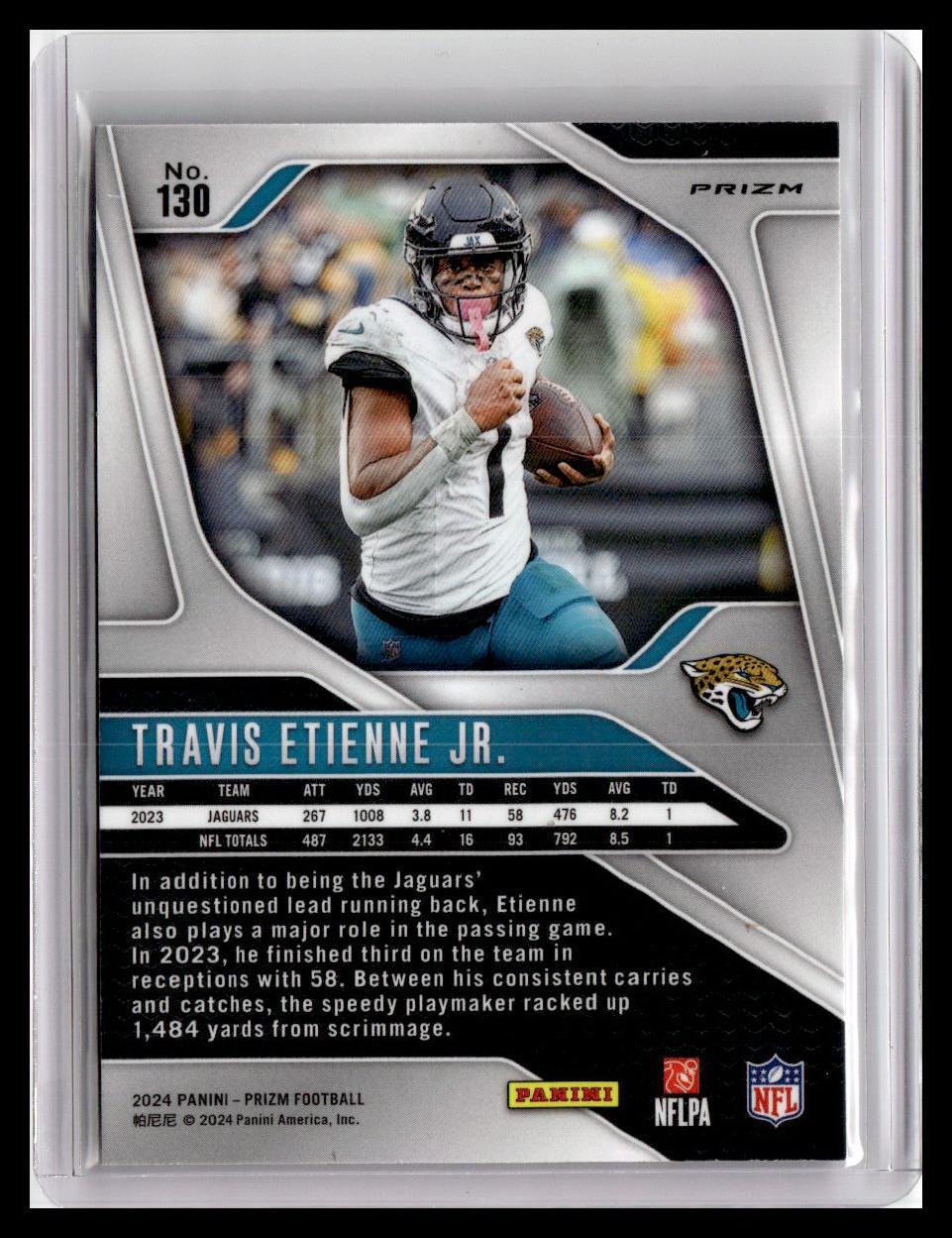 2024 Panini Prizm #130 Travis Etienne Jr. Orange Disco Prizm