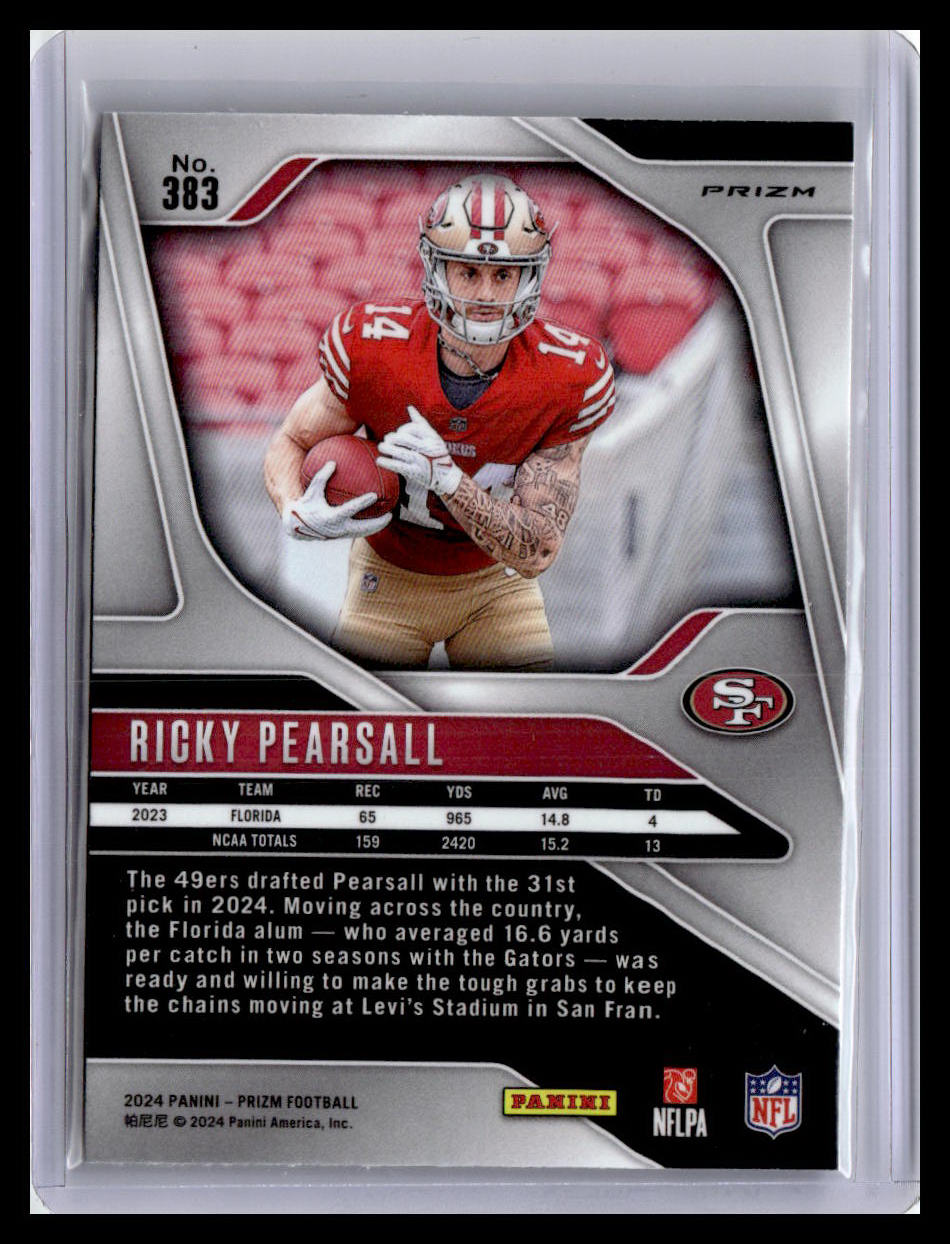 2024 Panini Prizm #383 Ricky Pearsall Orange Disco Prizm