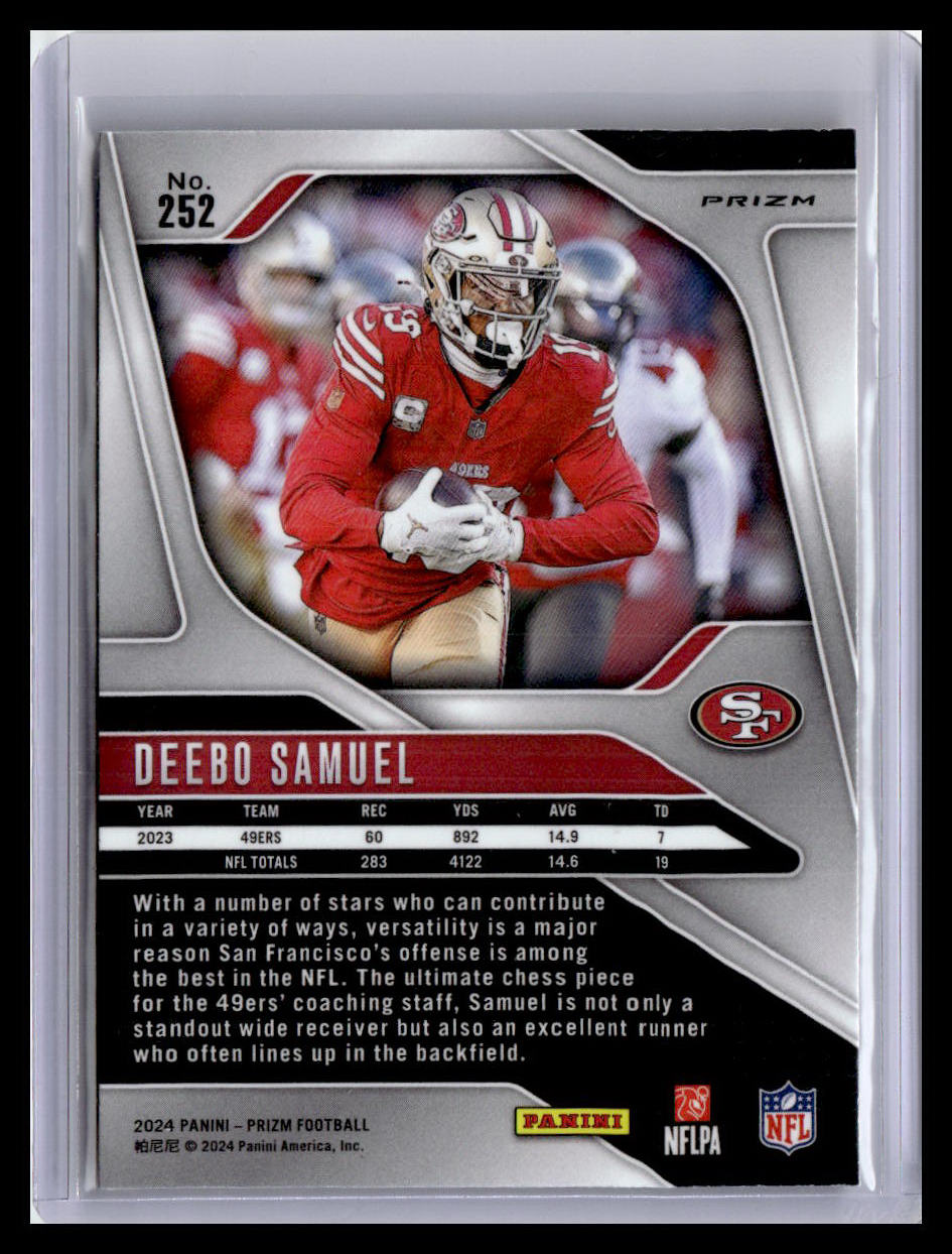 2024 Panini Prizm #252 Deebo Samuel Orange Disco Prizm