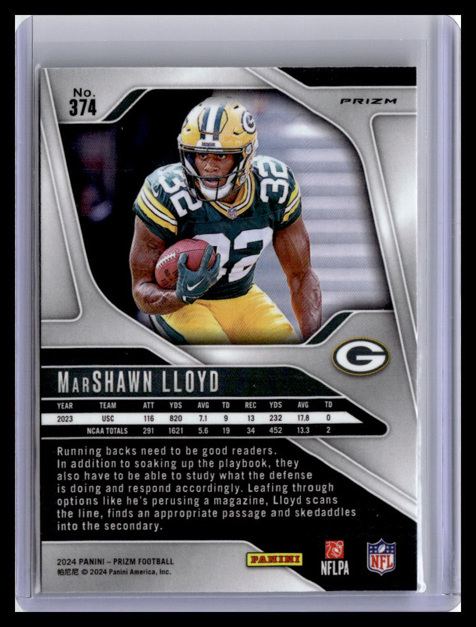 2024 Panini Prizm #374 MarShawn Lloyd Lazer