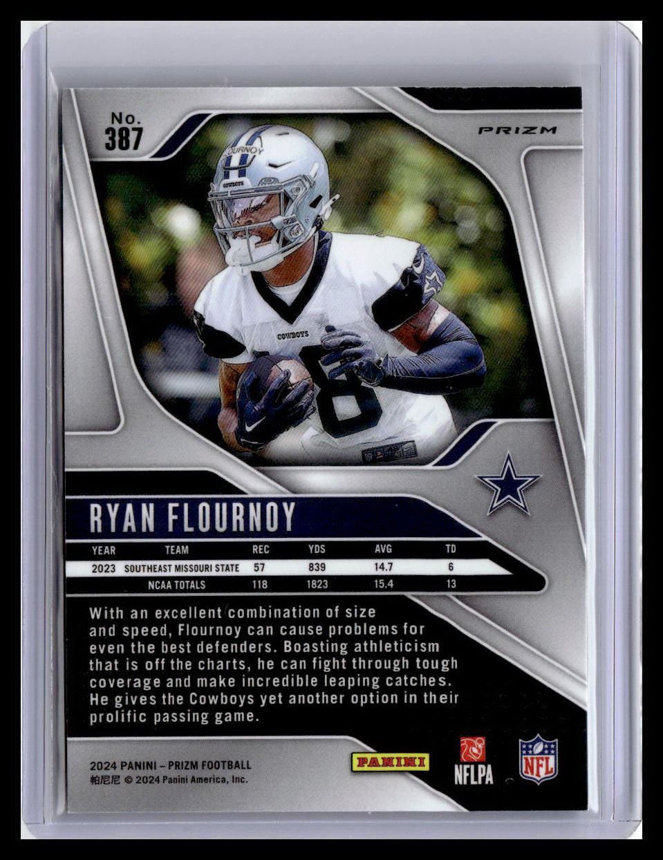 2024 Panini Prizm #387 Ryan Flournoy Orange Ice