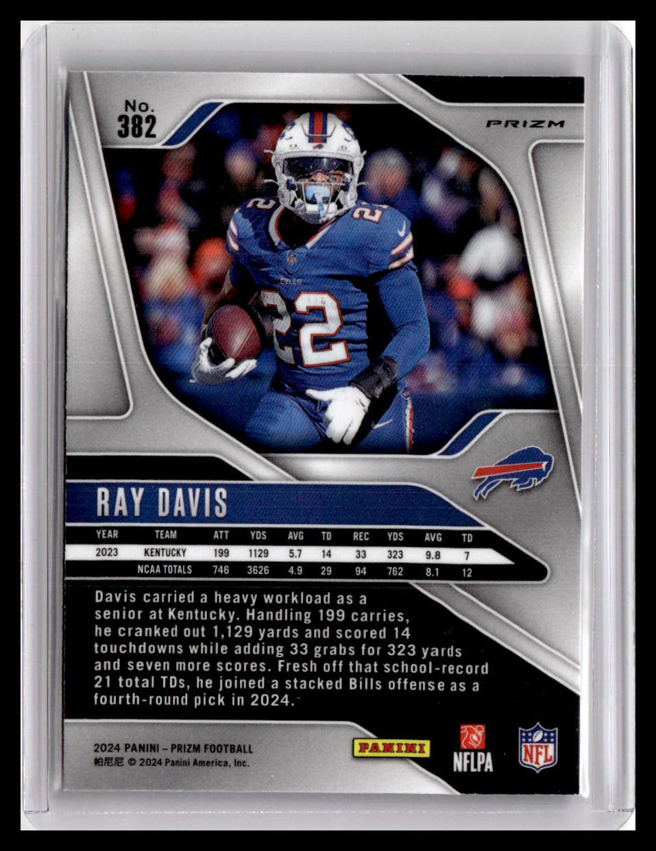 2024 Panini Prizm #382 Ray Davis Pink