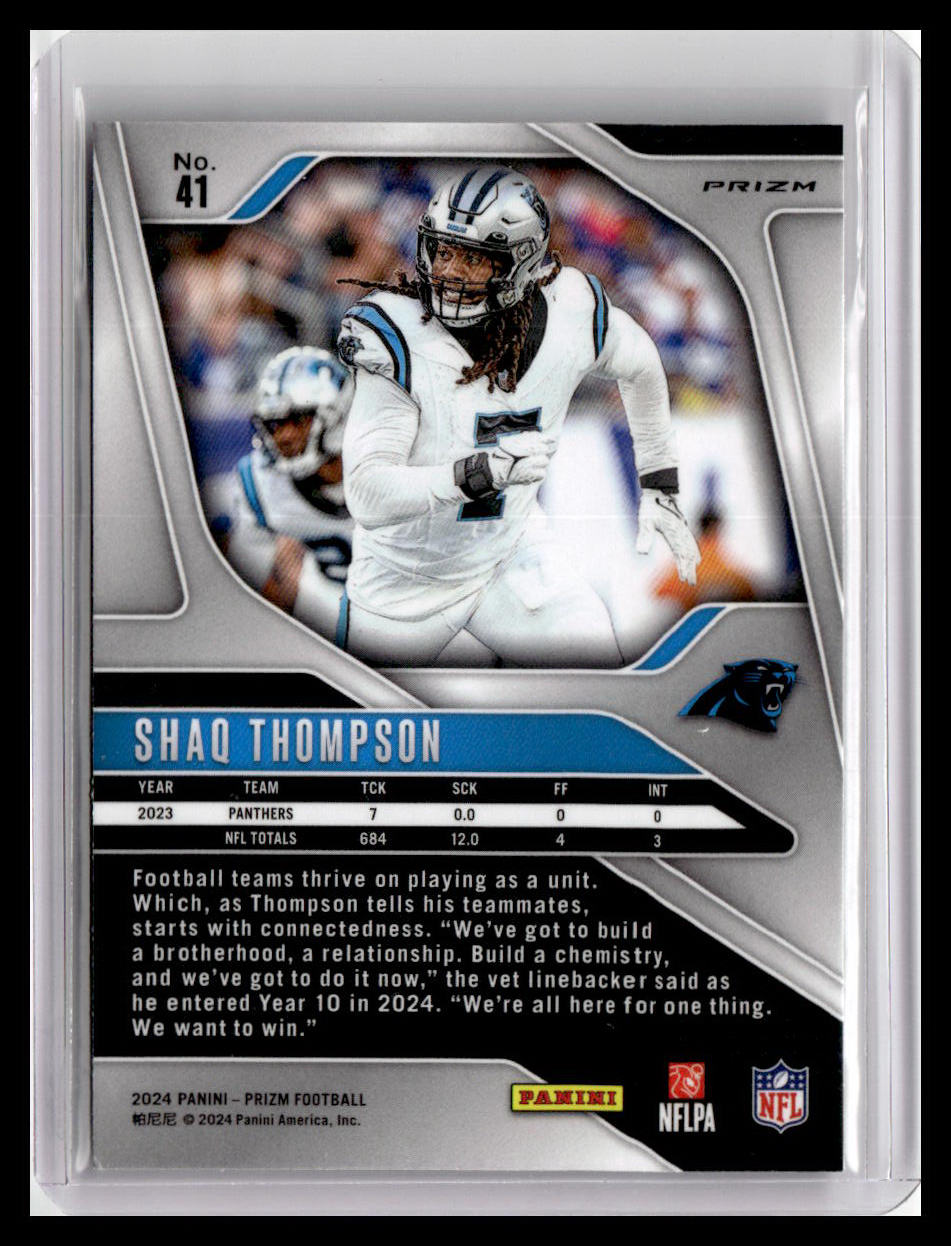 2024 Panini Prizm #41 Shaq Thompson Silver