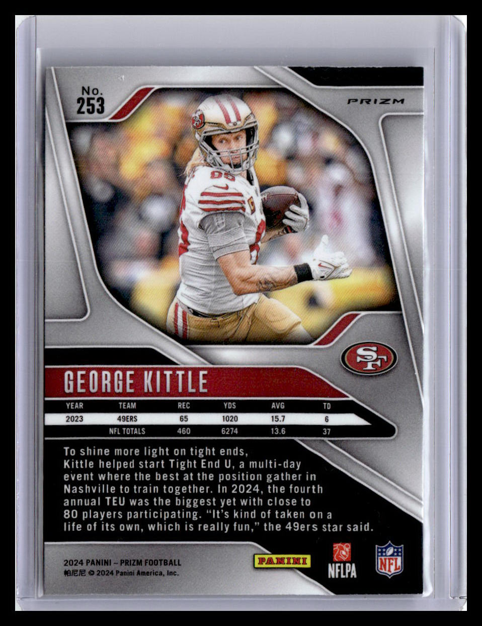2024 Panini Prizm #253 George Kittle Silver
