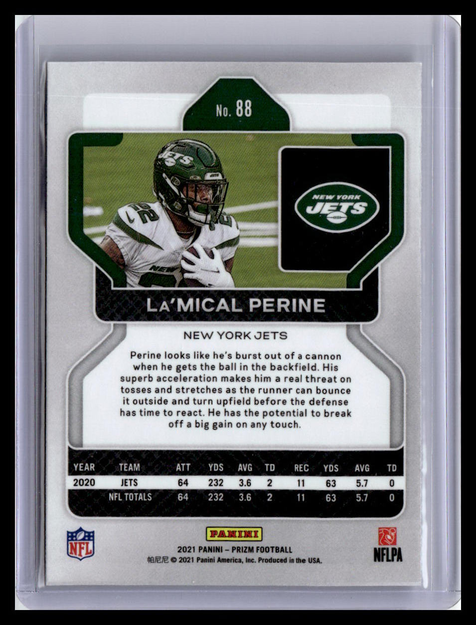 2021 Panini Prizm #88 La'Mical Perine