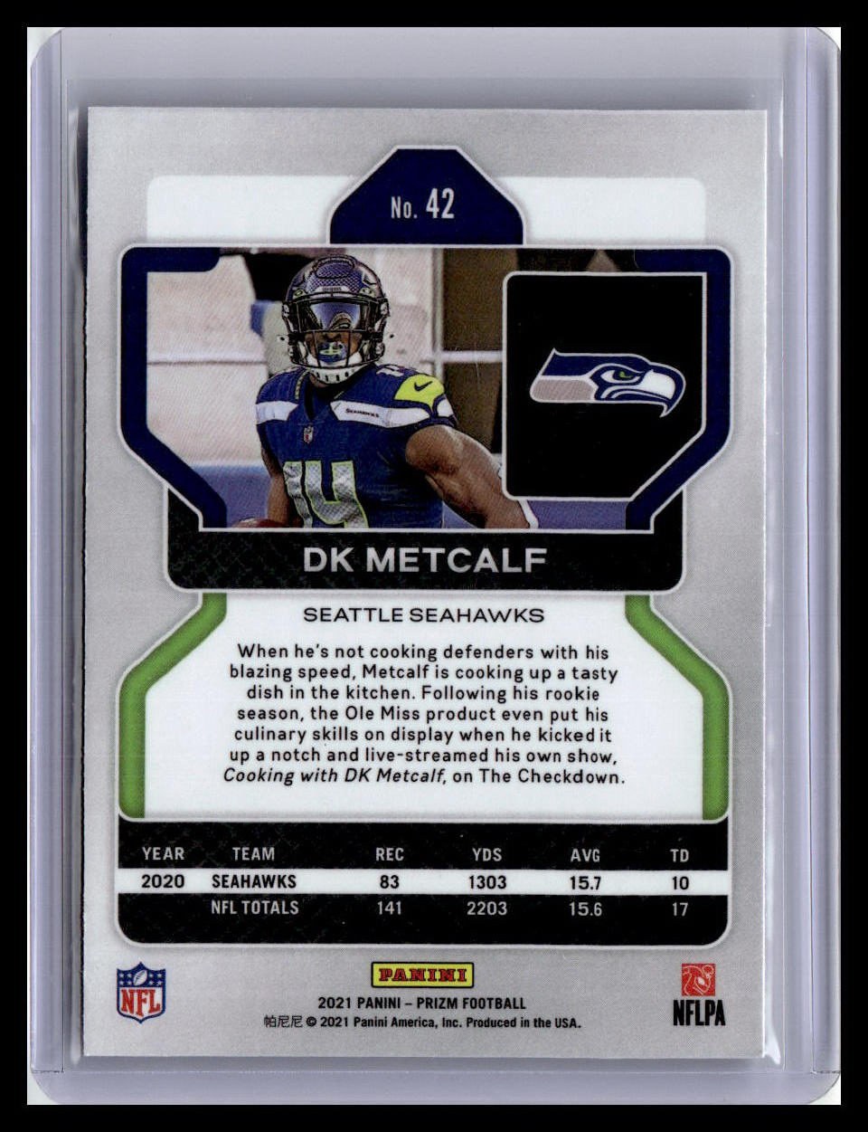 2021 Panini Prizm #42 DK Metcalf