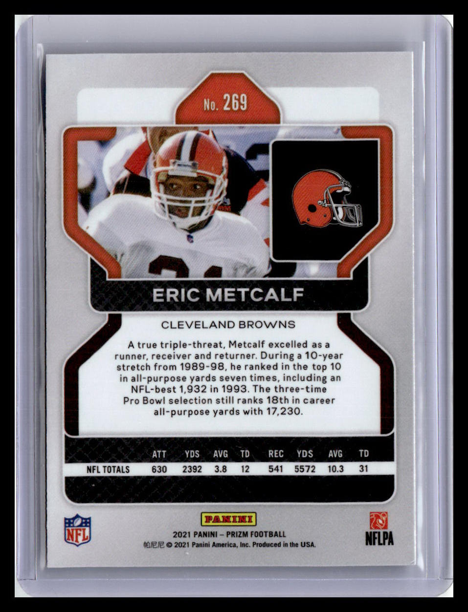 2021 Panini Prizm #269 Eric Metcalf