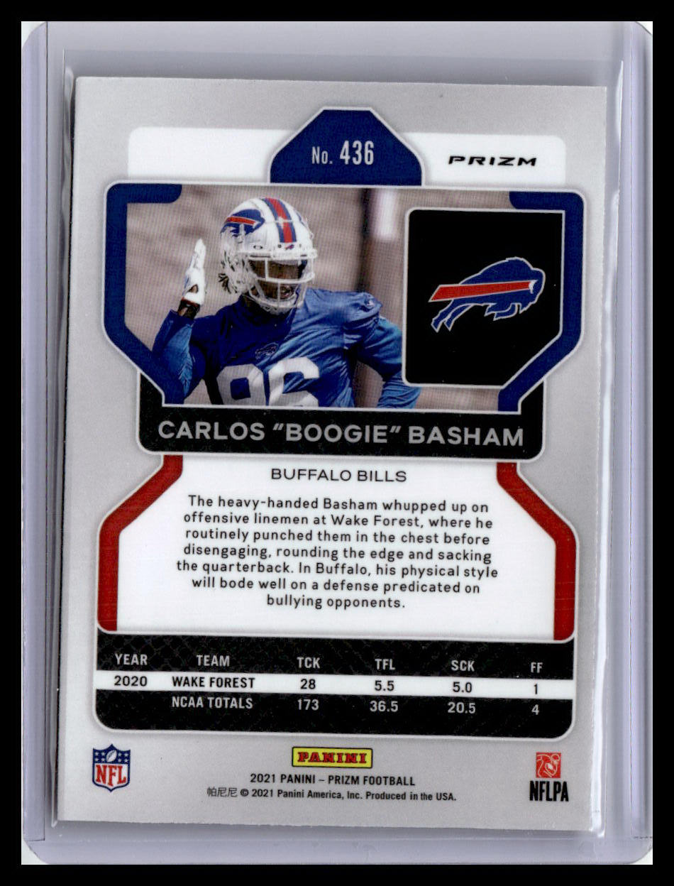 2021 Panini Prizm #436 Carlos "Boogie" Basham Disco