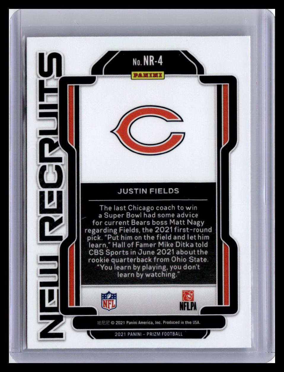 2021 Panini Prizm #NR-4 Justin Fields New Recruits