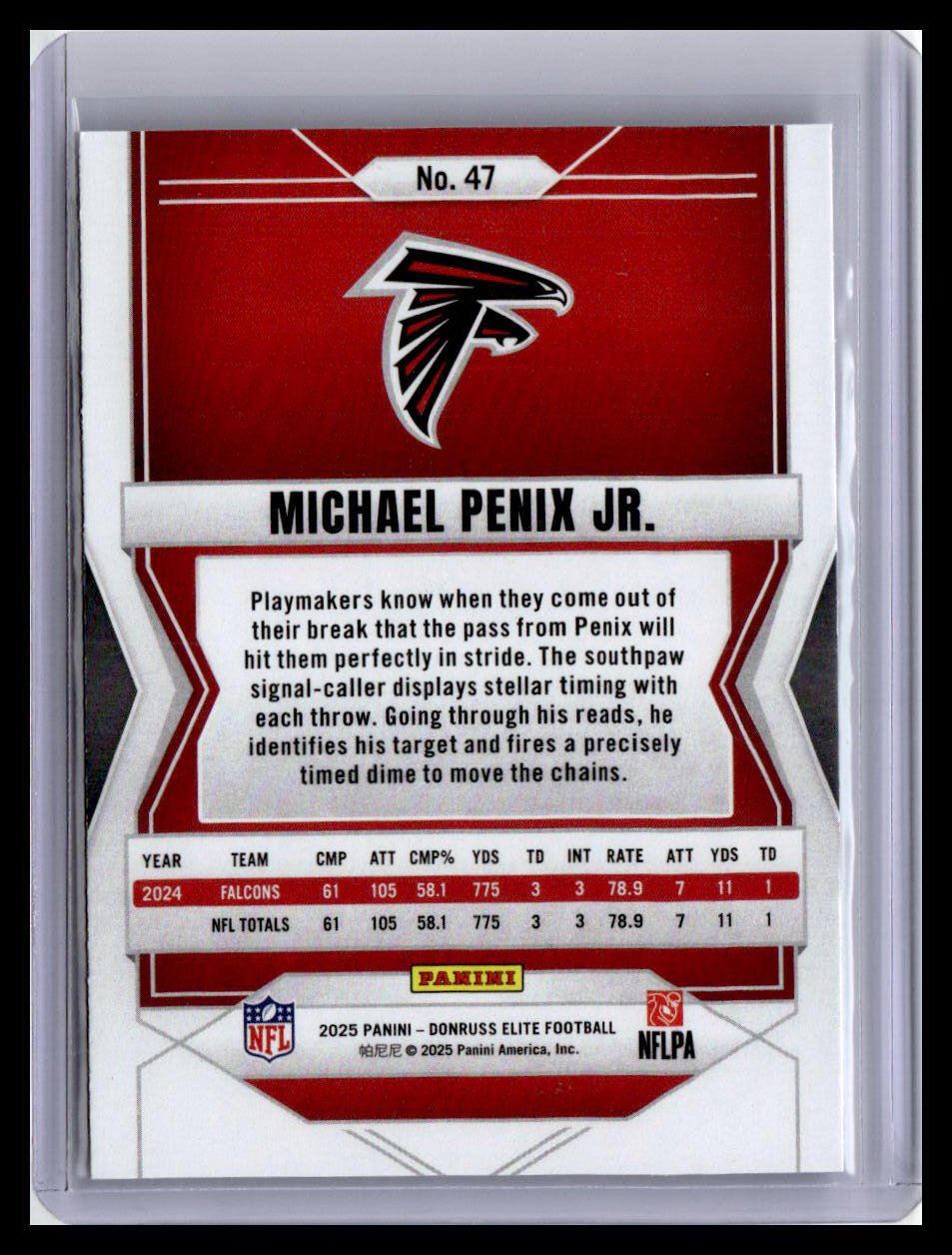 2025 Donruss Elite #47 Michael Penix Jr.