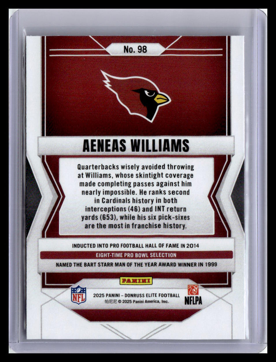 2025 Donruss Elite #98 Aeneas Williams