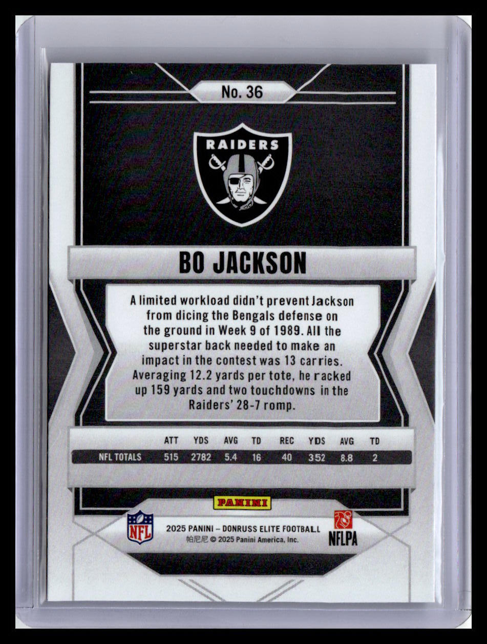 2025 Donruss Elite #36 Bo Jackson