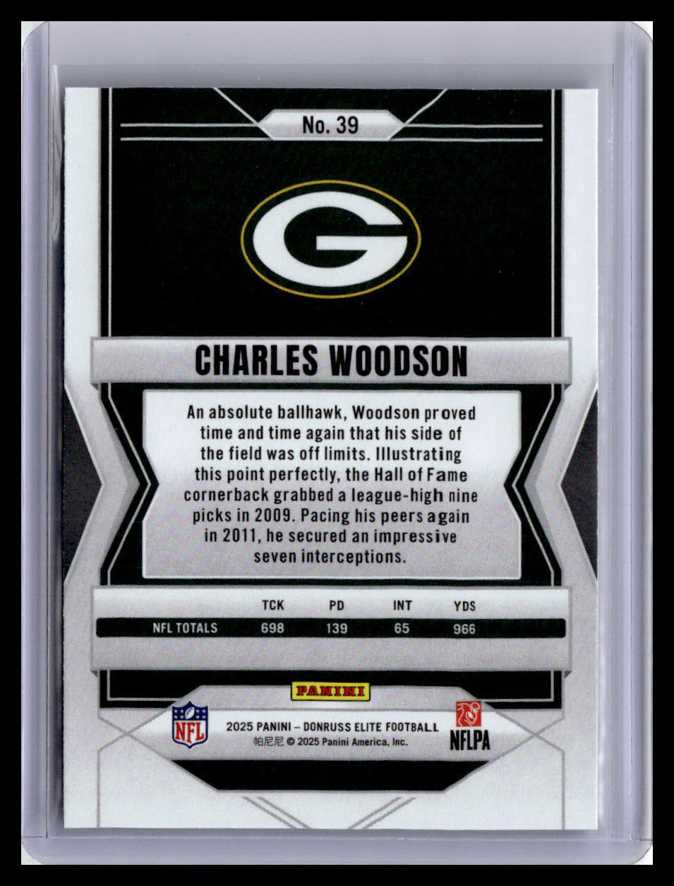 2025 Donruss Elite #39 Charles Woodson