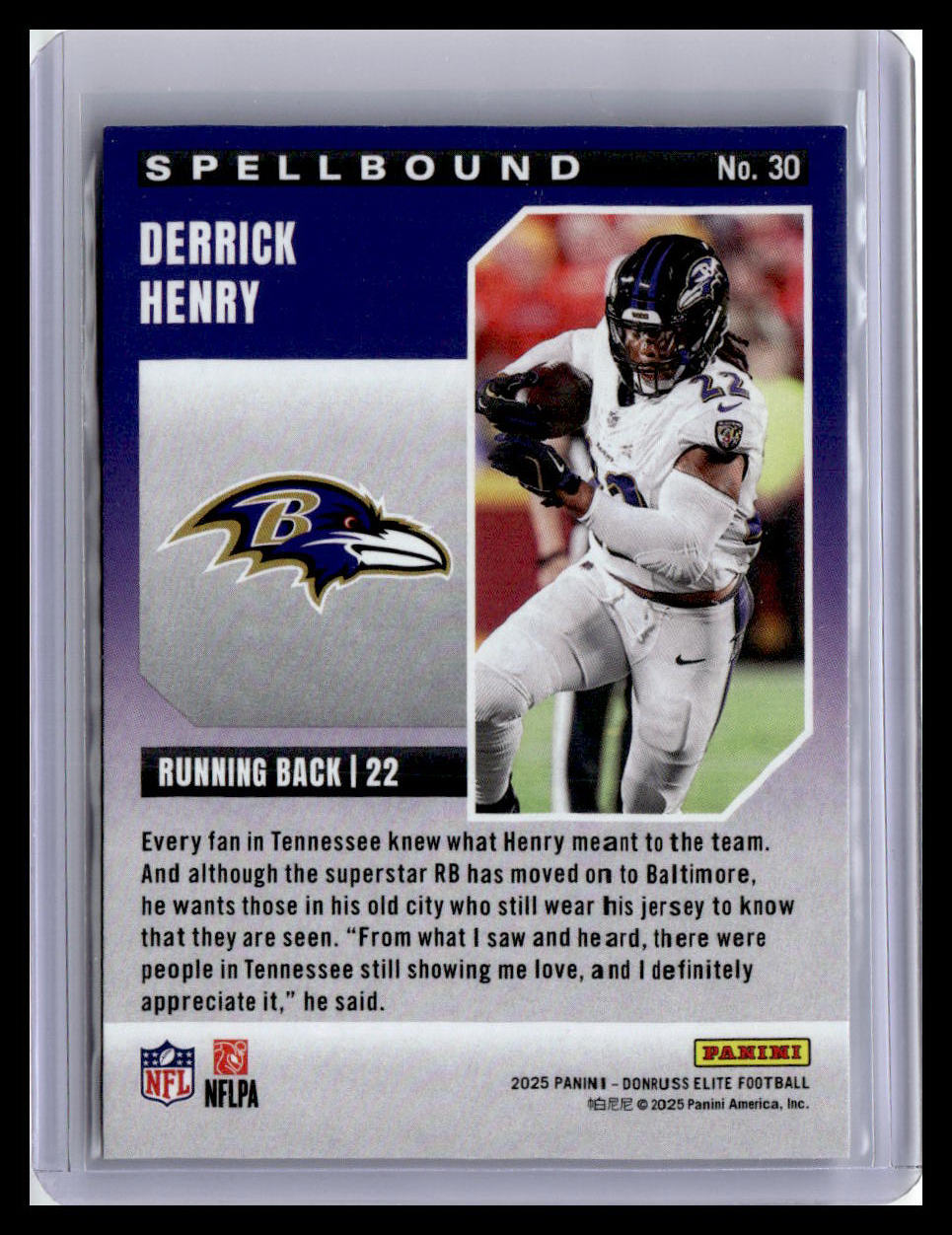 2025 Donruss Elite #30 Derrick Henry Spellbound Green