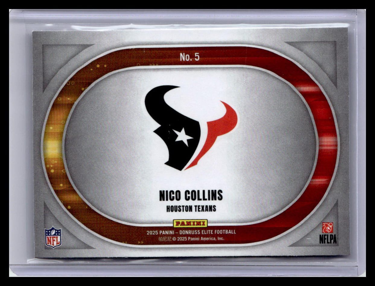 2025 Donruss Elite #5 Nico Collins Full Throttle Green