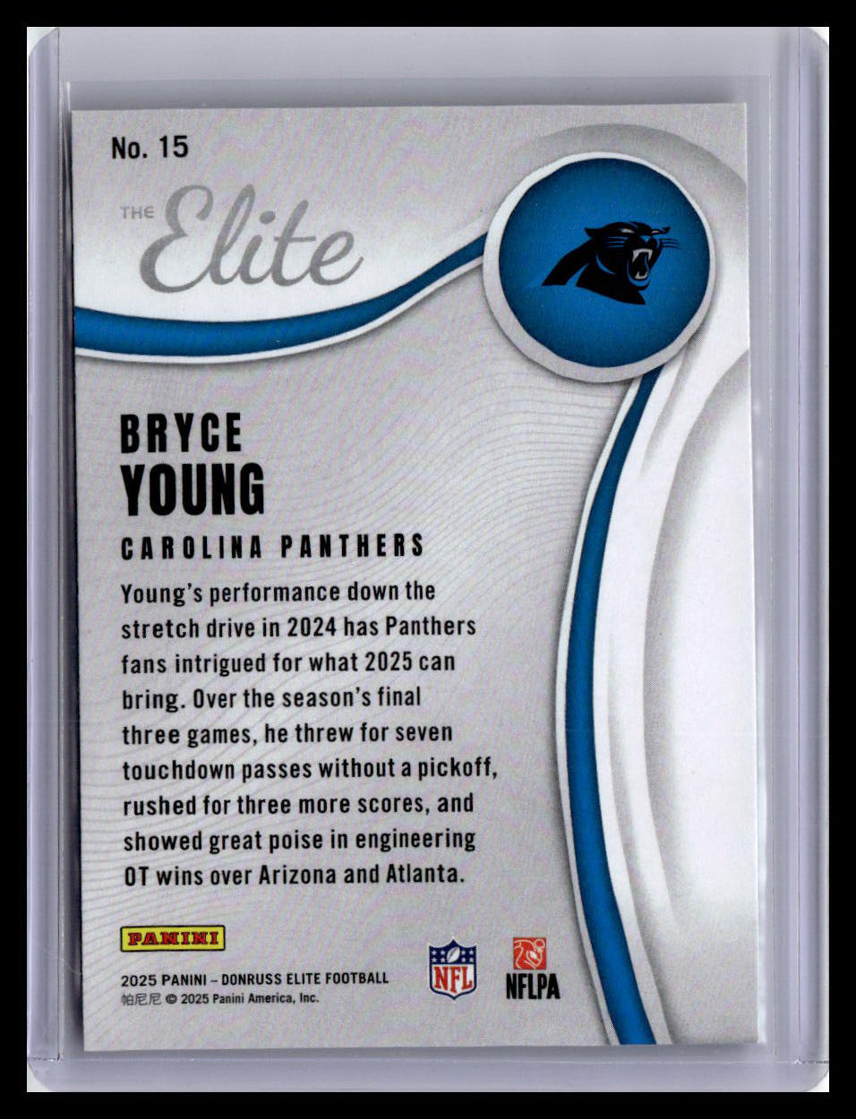 2025 Donruss Elite #15 Bryce Young The Elite Green