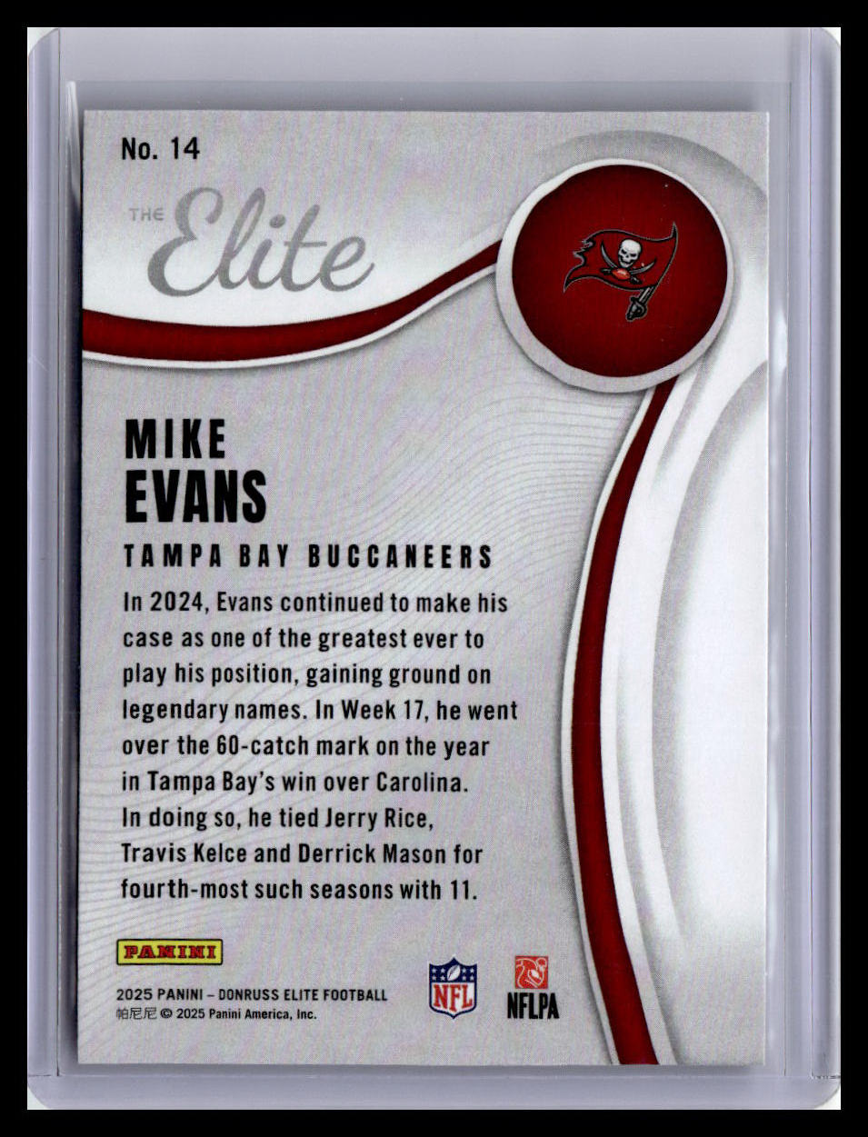 2025 Donruss Elite #14 Mike Evans The Elite Green