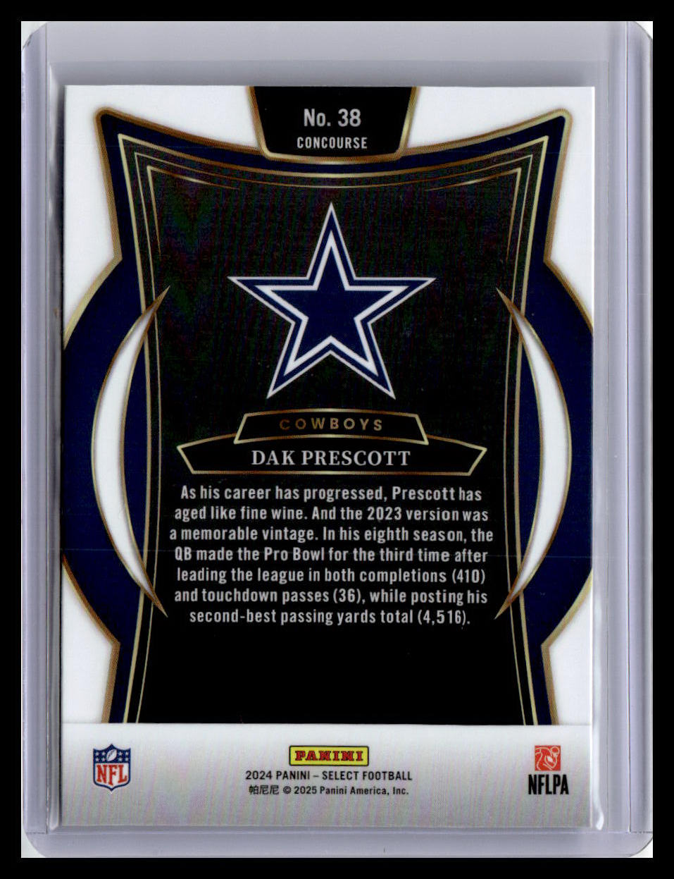 2024 Panini Select #38 Dak Prescott