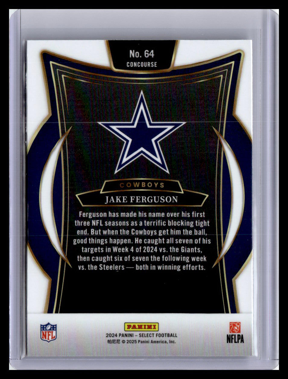 2024 Panini Select #64 Jake Ferguson