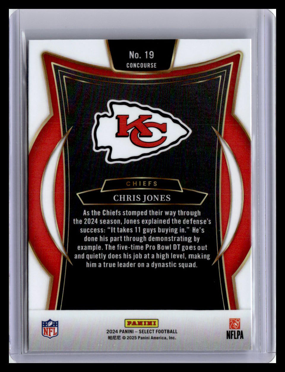 2024 Panini Select #19 Chris Jones