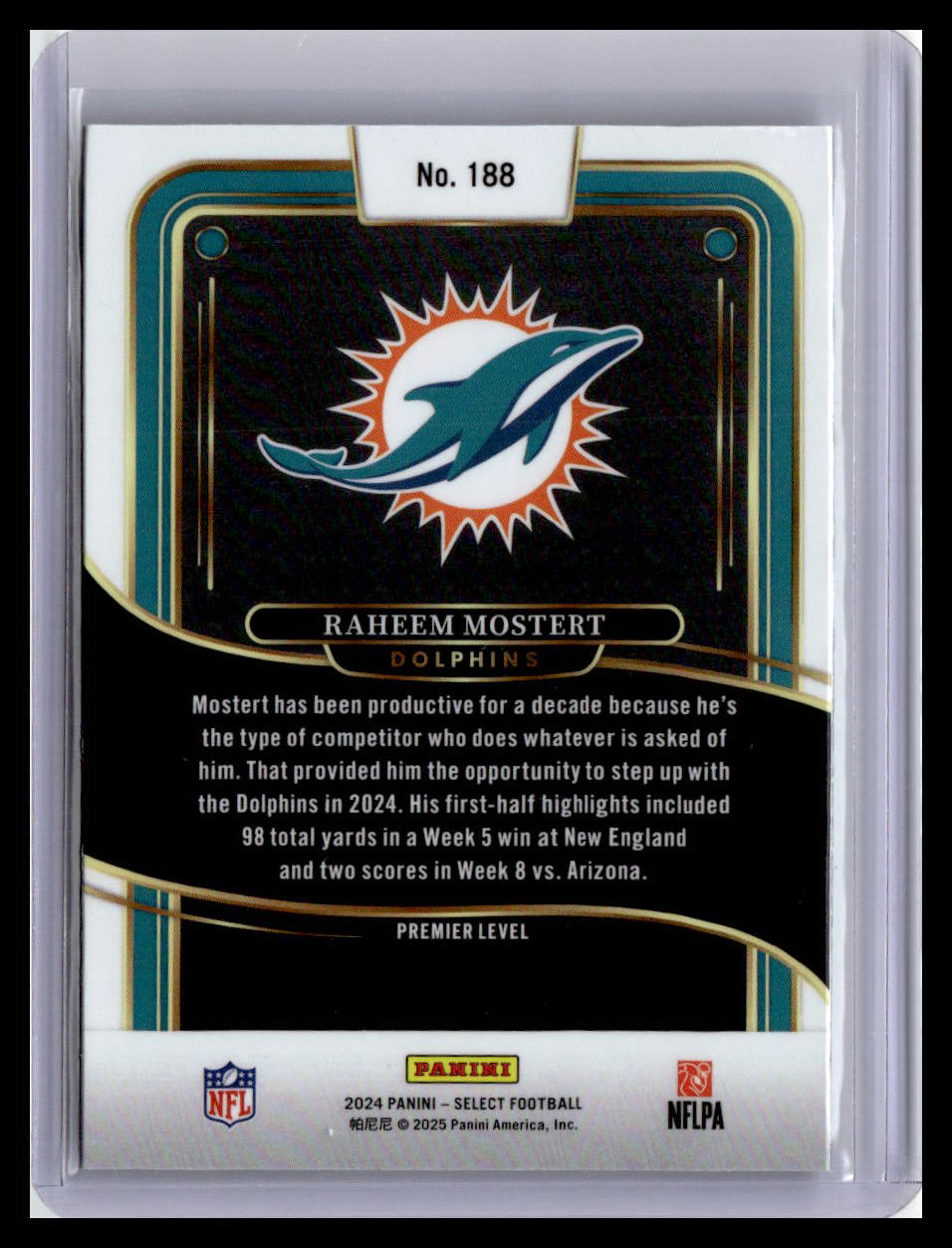 2024 Panini Select #188 Raheem Mostert