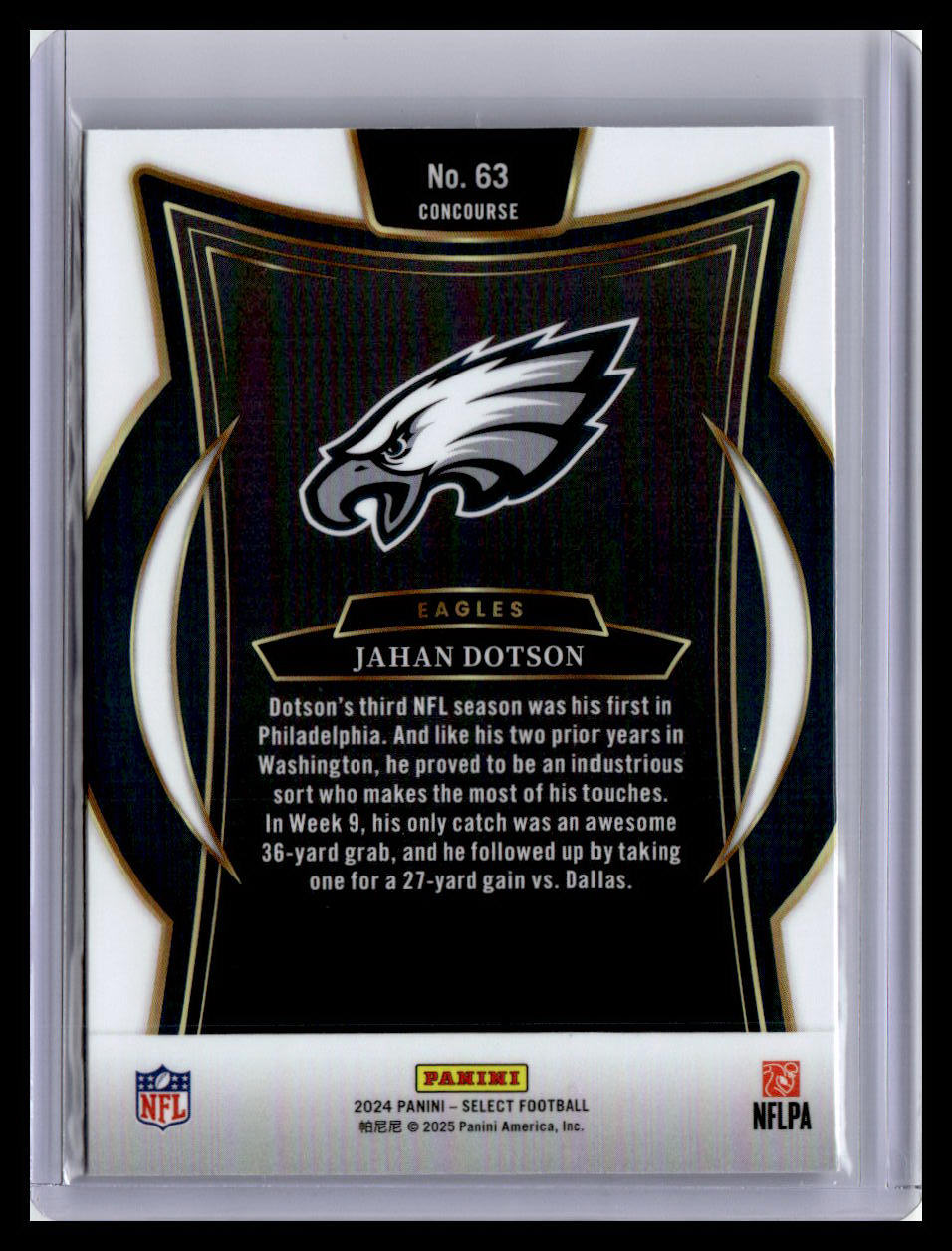 2024 Panini Select #63 Jahan Dotson