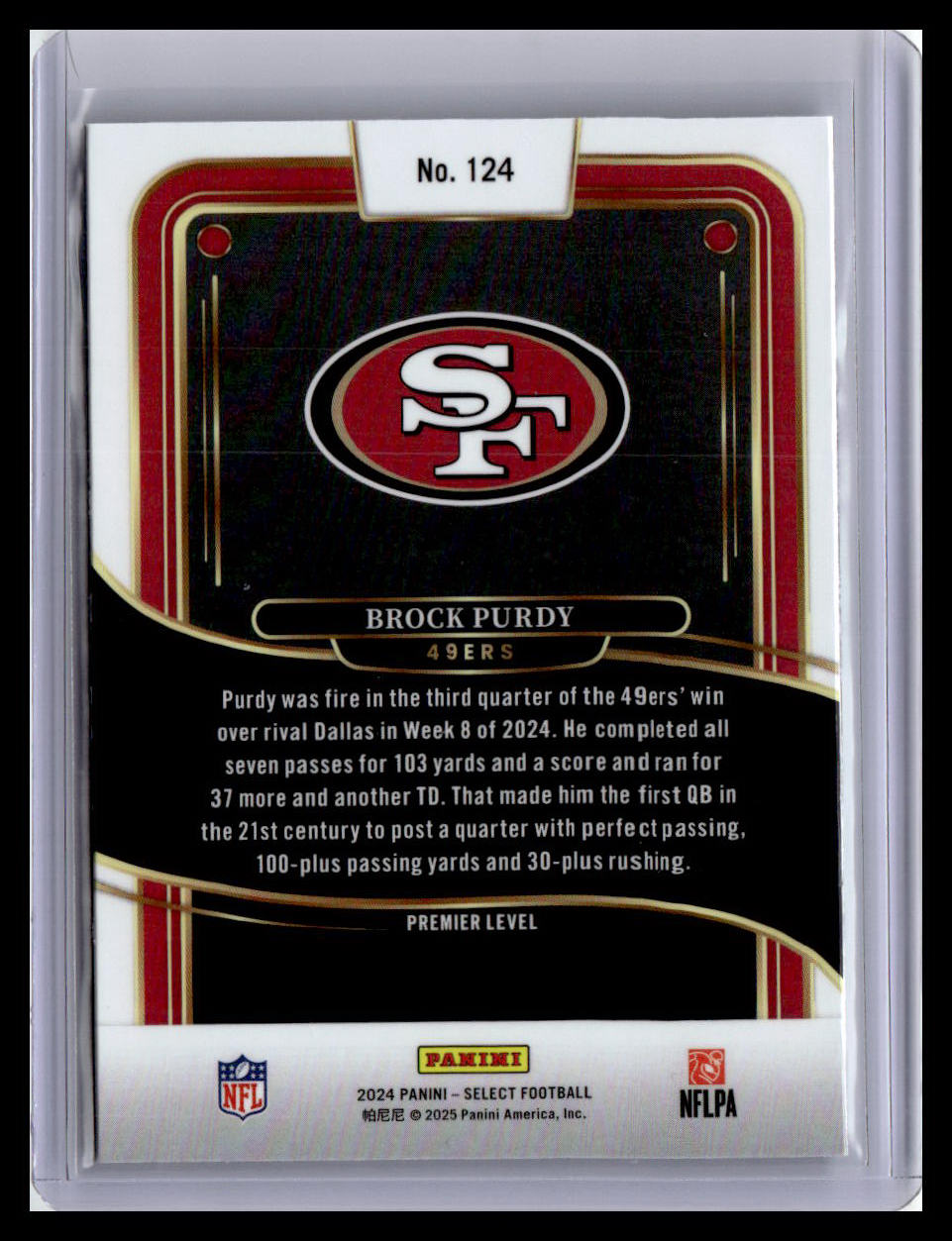 2024 Panini Select #124 Brock Purdy