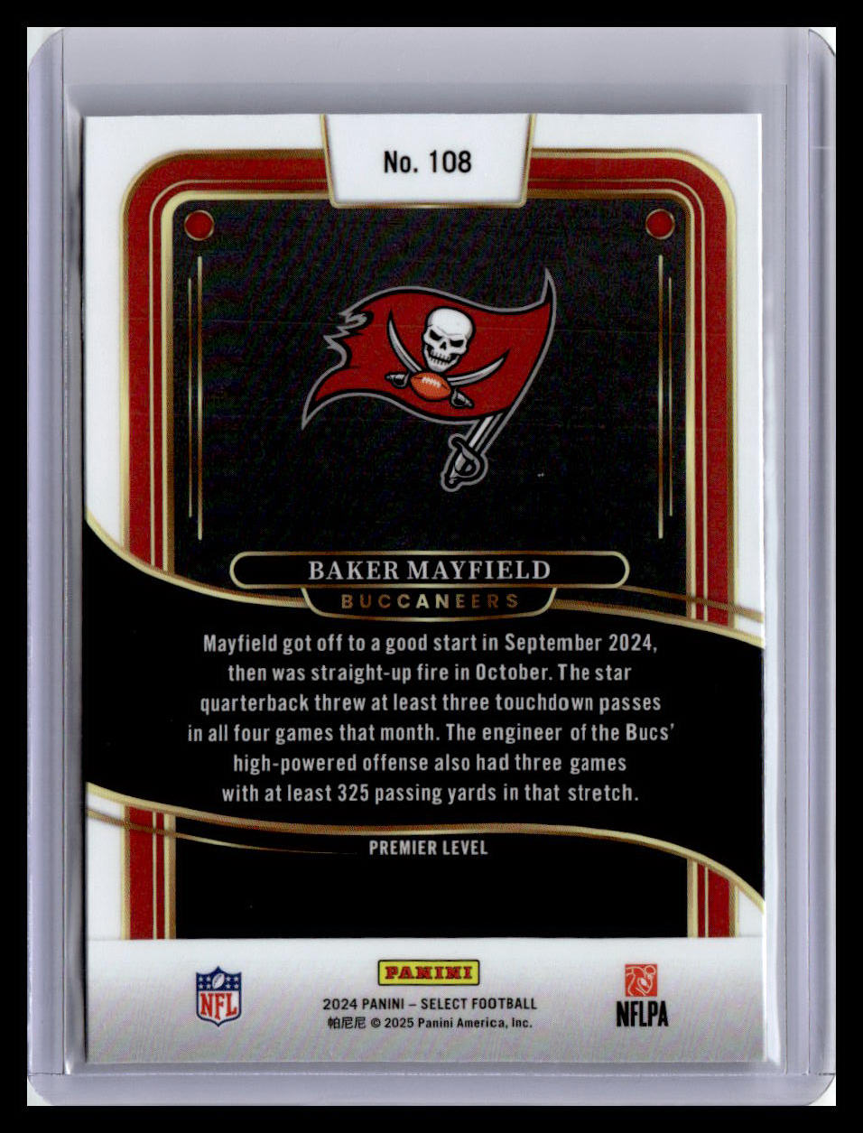 2024 Panini Select #108 Baker Mayfield