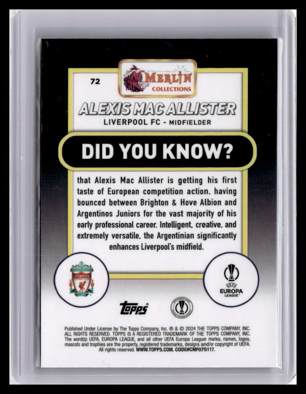 2023-24 Merlin UEFA Club Competitions #71 Luis Díaz