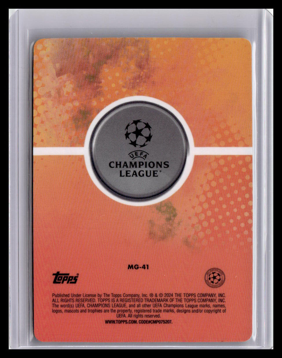 2023-24 Merlin UEFA Club #MG-41 Kevin De Bruyne Merlin's Gamer Green Lightning