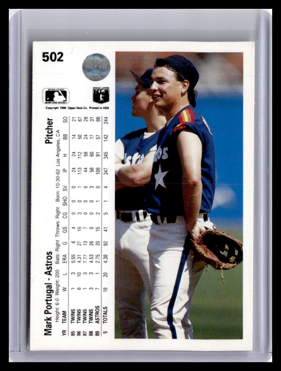 1990 Upper Deck #502 Mark Portugal