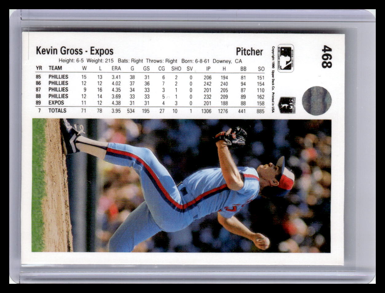 1990 Upper Deck #468 Kevin Gross