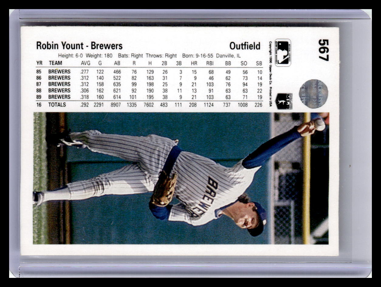 1990 Upper Deck #567 Robin Yount