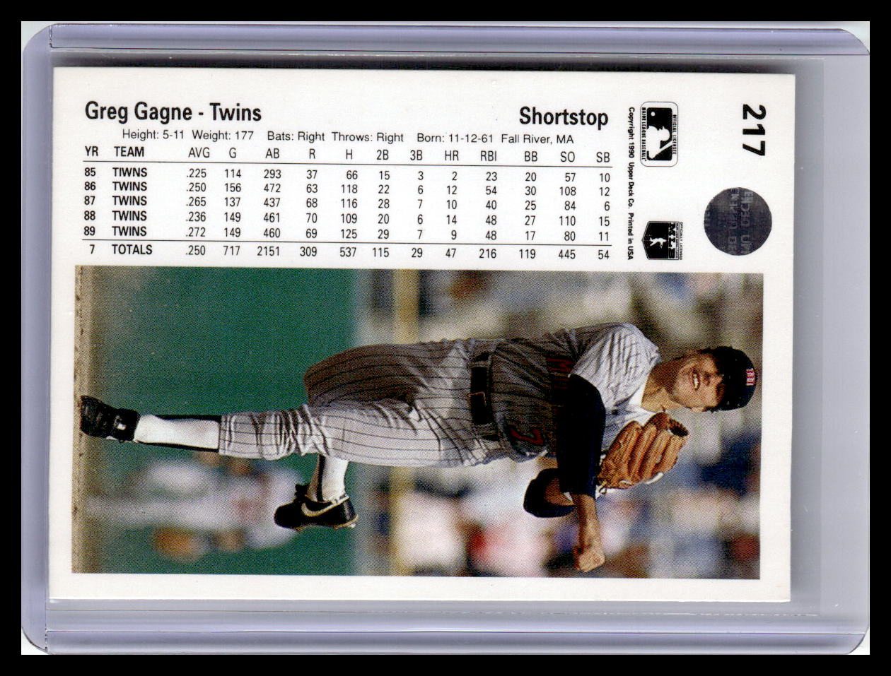 1990 Upper Deck #217 Greg Gagne