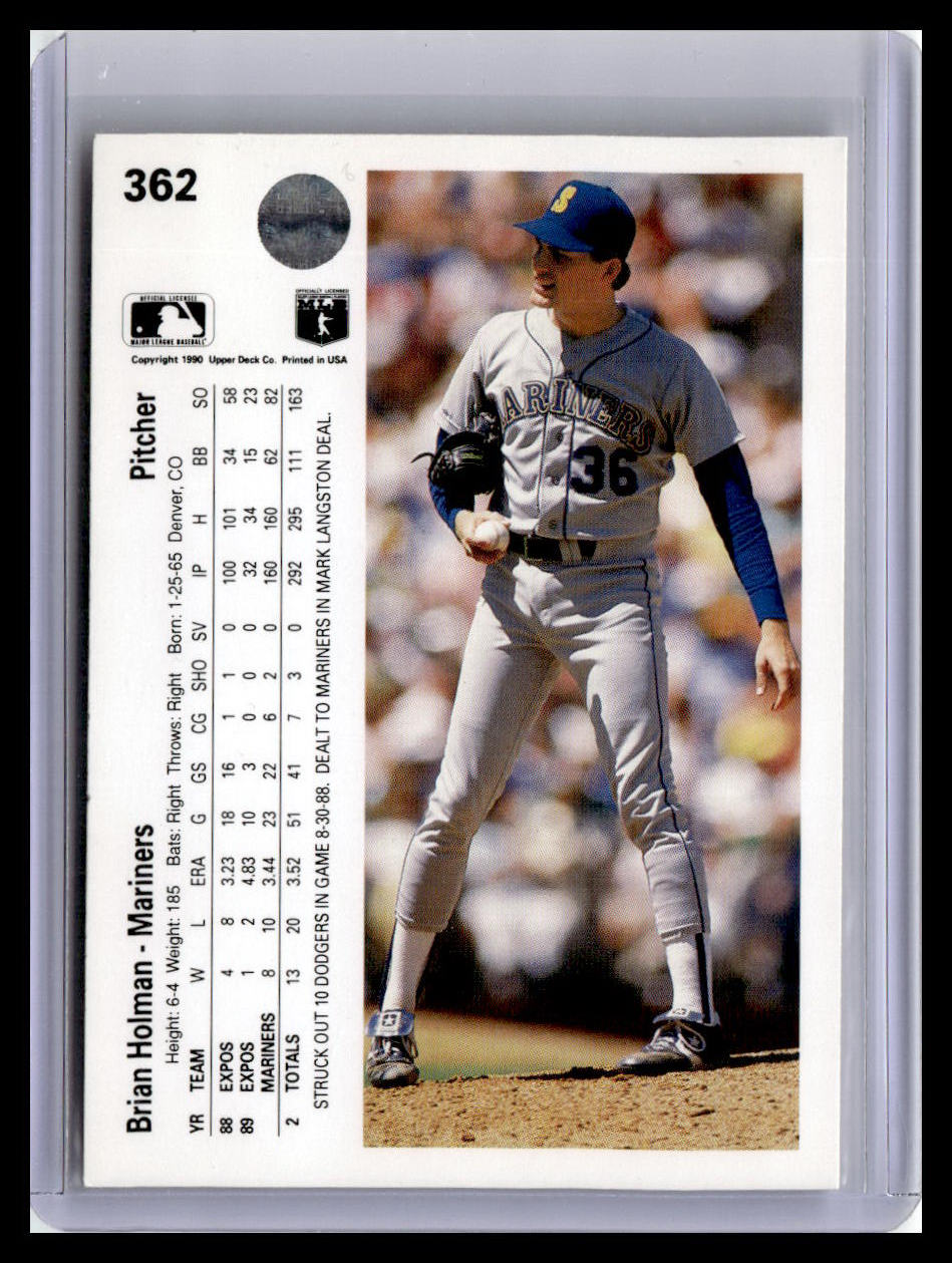 1990 Upper Deck #362 Brian Holman