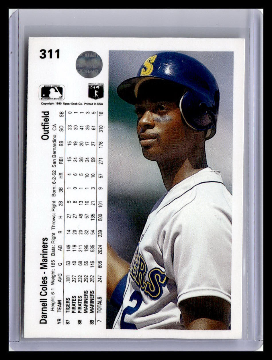 1990 Upper Deck #311 Darnell Coles