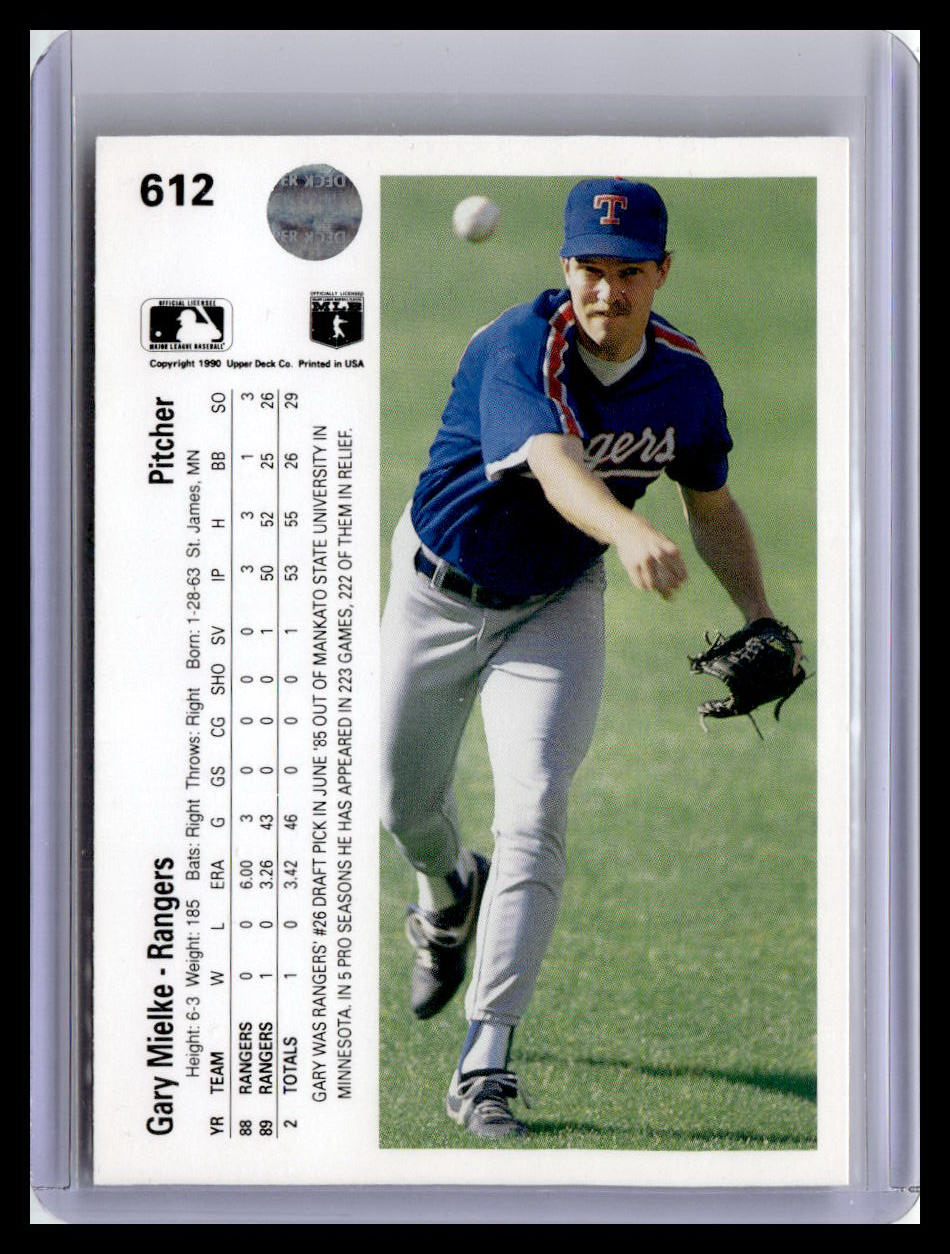 1990 Upper Deck #612 Gary Mielke