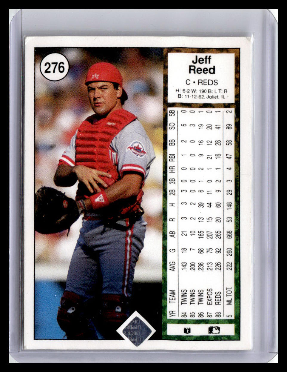 1989 Upper Deck #276 Jeff Reed