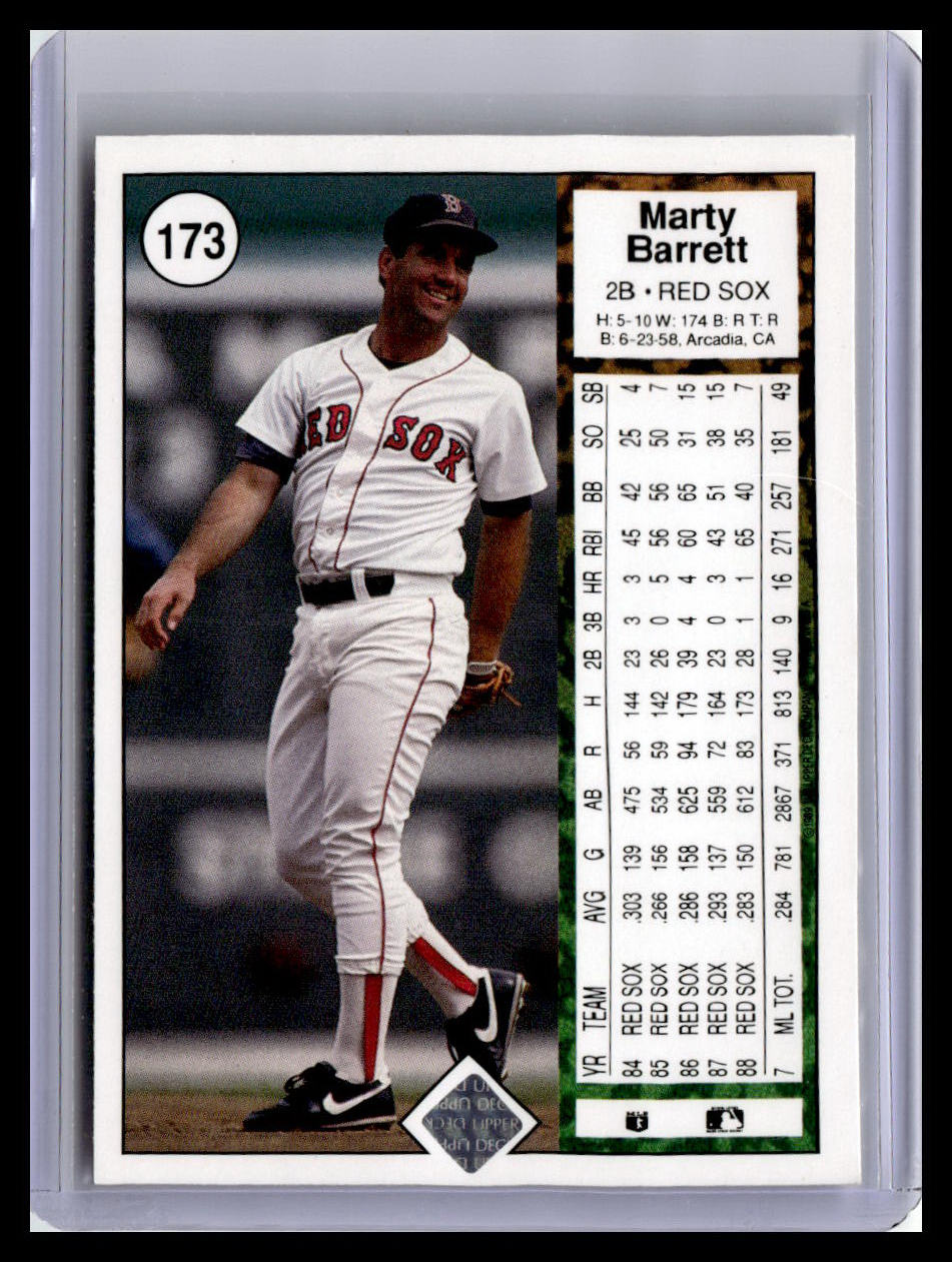 1989 Upper Deck #173 Marty Barrett