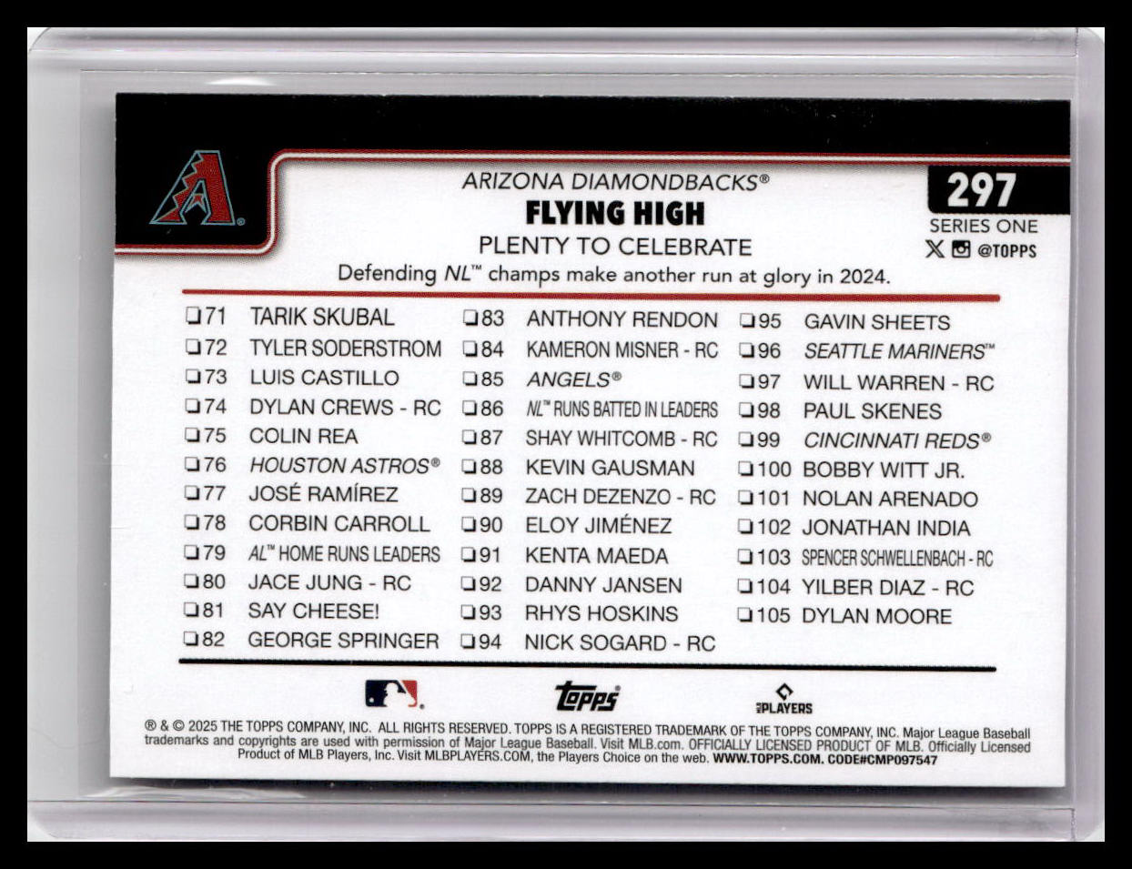 2025 Topps #297 Flying High: Plenty to Celebrate