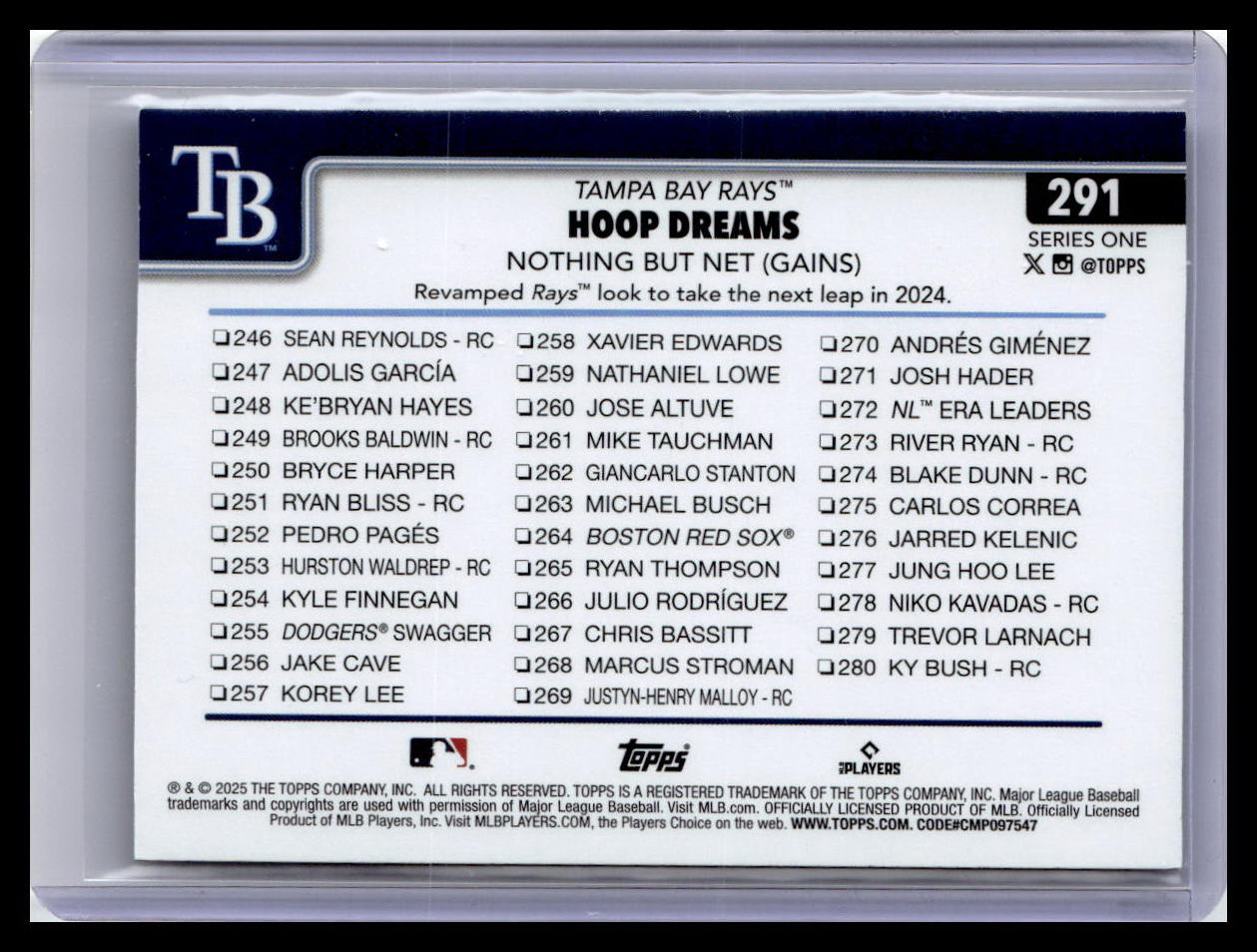 2025 Topps #291 Hoop Dreams: Nothing But Net (Gains) Sandglitter