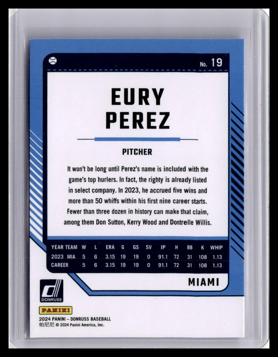 2024 Donruss #19 Eury Perez