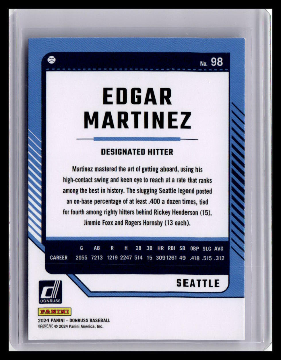 2024 Donruss #98 Edgar Martinez