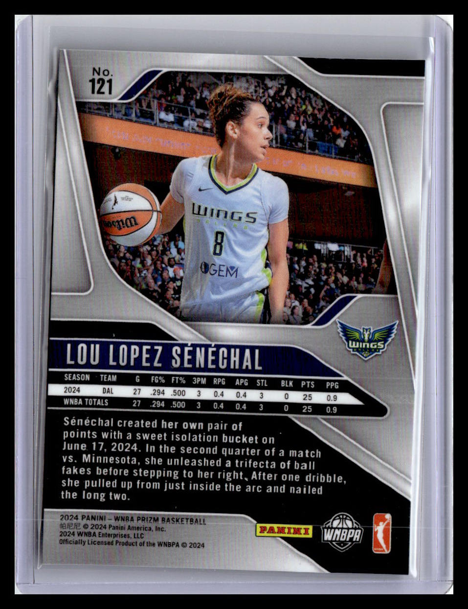 2024 Panini Prizm WNBA #121 Lou Lopez Senechal