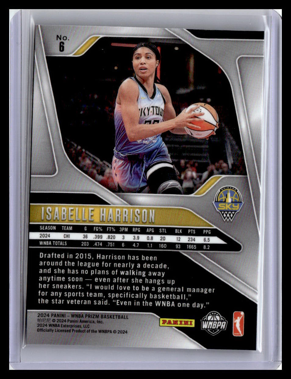 2024 Panini Prizm WNBA #6 Isabelle Harrison