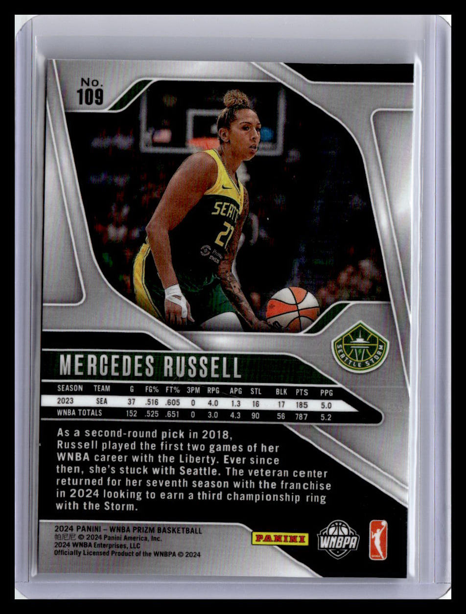 2024 Panini Prizm WNBA #109 Mercedes Russell
